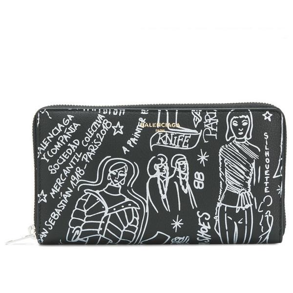 BALENCIAGA バレンシアガ 長財布 コピー Classic Money Graffiti Wallet 8091902